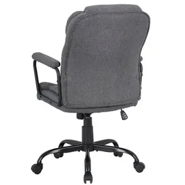 byLIVING STING Chefsessel Polyester Grau/Schwarz