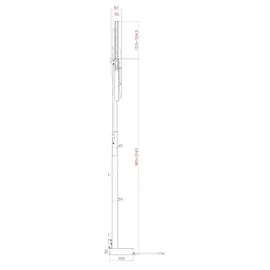 My Wall myWall HP 66-3 224 m 88"), Schwarz