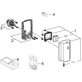Grohe Tectron chrom, Batteriebetrieb