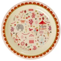 Rice Melamin Kinderteller Teller - Pink - Fun Fair Print