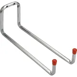 Connex Wandhaken 325 x 120 x 90 mm bis 10 kg - Mit schützender Gummikappe - verzinkt / Universalhaken / Montagehaken für Garage / Werkstatthaken / Ordnungshelfer / DY222027