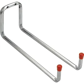 Connex Wandhaken 325 x 120 x 90 mm bis 10 kg - Mit schützender Gummikappe - verzinkt / Universalhaken / Montagehaken für Garage / Werkstatthaken / Ordnungshelfer / DY222027