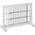 Relaxdays Absperrgitter, ausziehbares Schutzgitter, Treppe - Tür, Hxb: 56 x 70-108 cm, freistehend, Kinder & Hunde, Weiß