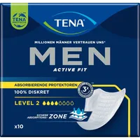 TENA MEN Active Fit Level 2, Absorbierende Inkontinenzeinlage, 1x10 St., neu&ovp