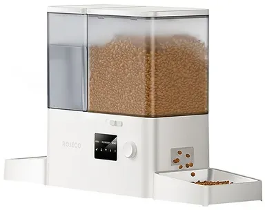 ROJECO 2-in-1-Futterautomat, WiFi-Version (weiß)