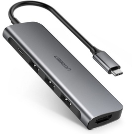 Ugreen Cablenet Notebook-Dockingstation & Portreplikator USB 3.2 Gen 1 (3.1 Gen 1) Type-C Weiß