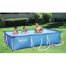 BESTWAY Deluxe Splash Frame Pool 300 x 201 x 66 cm inkl. Filterpumpe