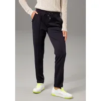 Aniston CASUAL Schlupfhose in strukturierter Jersey-Qualität Gr. 38 N-Gr, marine, , 24497261-38 N-Gr