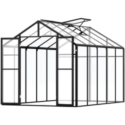 VEVOR Gewächshaus Tomatenhaus Pflanzenhaus Frühbeet Treibhaus 236x402,5x207cm