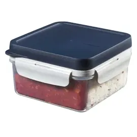 Lock & Lock LocknLock TO GO Lunchbox mit Fächern 1,2L, Bento Box Erwachsene mit Sandwicheinsatz, Toppingtray, Messer, Gabel & Saucenbecher, auslaufsichere Meal Prep Box, Spülmaschinen- & mikrowellengeeignet