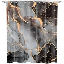 Sanilo Duschvorhang Marmor Abstrakt 180 x 200 cm grau