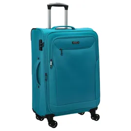d & n Travel Line 6864 4-Rollen Trolley 66 cm / 63 l petrol