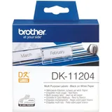 Brother DK-11204 Etiketten, 17x54mm, weiß, 1 Rolle (DK11204)