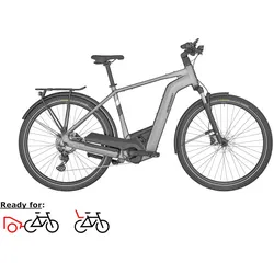 Bergamont E-Horizon Sport 6 Gent, Diamant, XXL64 - 625Wh, Freilauf, Silver, 28