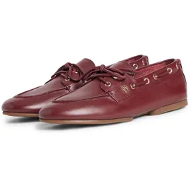 Tommy Hilfiger TH Sleek Leather Bootsschuh Damen Braun 37