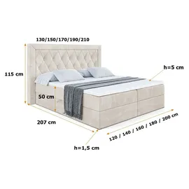 altdecor NOEL 180 x 200 cm H4 Taupe