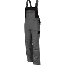 QUALITEX HIGH QUALITY WORKWEAR Latzhose image mittelgrau/schwarz Herren: 98