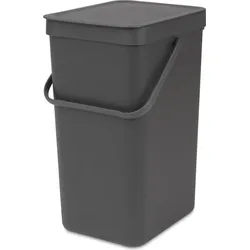 Sort & Go Korb zur Abfalltrennung 16 l grau