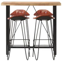vidaXL Bar-Set 120 x 150 cm Braun