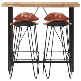 vidaXL Bar-Set 120 x 150 cm Braun