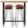 vidaXL Bar-Set 120 x 150 cm Braun