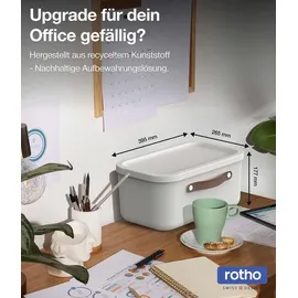 Rotho Maloja Aufbewahrungsbox 39,5 x 26,5 x 17,7 cm 4-tlg. weiß