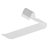 10 Hosenbügel, Rutschfeste Hosenhalter Mit 5 Clips, Platzsparende Offene Bügel Für Hosen, Schals Und Jeans – Weiß