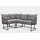 JV Möbel Ecksofa L-Form Sofa grau
