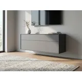 LeGer Home by Lena Gercke Essentials Lowboard 111 cm Grau MDF/Metall