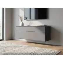 LeGer Home by Lena Gercke Essentials Lowboard 111 cm Grau MDF/Metall
