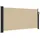 vidaXL Seitenmarkise 100 x 500 cm Beige Polyester