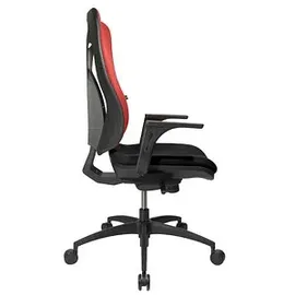 TOPSTAR Net Pro 100 ohne Armlehnen schwarz/rot