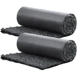 VEVOR 2x Gummimulchrolle Unkrautmatte Unkrautvlies Gartenvlies Gehweg 2,44x0,56m