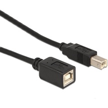 DeLock - USB 2.0 USB-B Stecker, USB-B Buchse 2.00m Schwarz