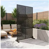 casa.pro Raumteiler 180 x 90 cm Schwarz