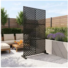 casa.pro Raumteiler 180 x 90 cm Schwarz