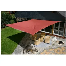 Eduplay Sonnensegel, 5x5m, Quadrat, wasserabweisend, rostrot