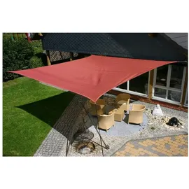 Eduplay Sonnensegel, 5x5m, Quadrat, wasserabweisend, rostrot
