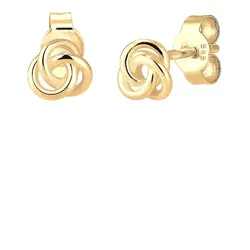 Elli PREMIUM Trend Knoten 585 Gelbgold Ohrringe   Damen 