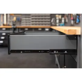 KÜPPER Werkbank 12179, 170x84x60 cm, 6 Schubladen, 2 Türen, 300 kg Traglast, 30 mm massive Buchenarbeitsplatte