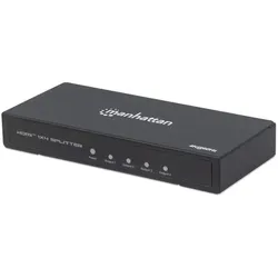 Manhattan HDMI Splitter 4-Port , 4K@60Hz, Displays output from x1 HDMI source to