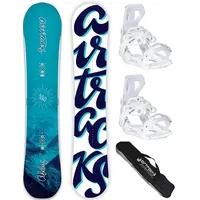 Airtracks Snowboard Set - Board ORBELUS Lady 145 - Softbindung Master W M - SB Bag