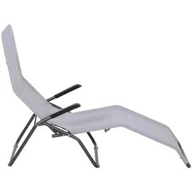 Siena Garden Sonnenliege 144 x 72,5 x 103,5 cm Grau