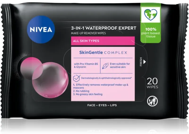 NIVEA MicellAir Expert Mizellengesichtstücher zur Make-up-Entfernung 20 St.