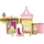 Mattel Disney Princess - Steck- und Stapelschlösser: Belle's Schloss, Spielset mit 8 Teilen