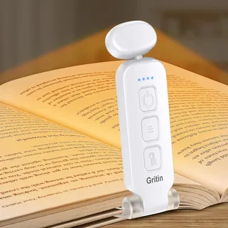 Leselampe Buch Klemme, USB C Wiederaufladbare Klemmleuchte Für Lesen Ins Bett, L