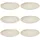 HIT Trading Speiseteller Ø 27 cm Beige/Weiß 6er Set