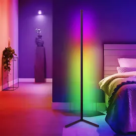 Retoo LED Stehlampe Stehleuchte RGB Fernbedienung Standleuchte Farbwechsel Ecklampe Eckleuchte Lichtsäule Wohnzimmer Schlafzimmer Party-Deko Bar 9W Retoo