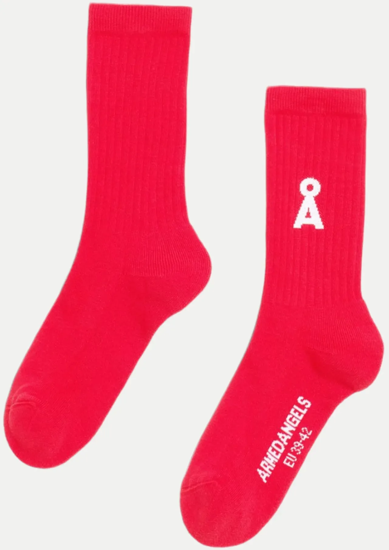 Socken mit Logo-Print Rot 39-42