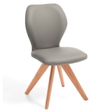 Niehoff Sitzmöbel Colorado Trend-Line Design-Stuhl Gestell Kernbuche - Polyester Atlantis grau